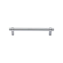 Heritage Brass Cabinet Pull Industrial Design 128mm CTC Polished Chrome Finish - C2480 128-PC - Choice Handles