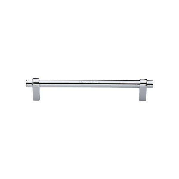 Heritage Brass Cabinet Pull Industrial Design 128mm CTC Polished Chrome Finish - C2480 128-PC - Choice Handles