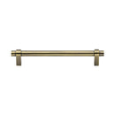 Heritage Brass Cabinet Pull Industrial Design 160mm CTC Antique Brass Finish - C2480 160-AT - Choice Handles