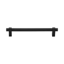 Heritage Brass Cabinet Pull Industrial Design 160mm CTC Matt Black Finish - C2480 160-BKMT - Choice Handles