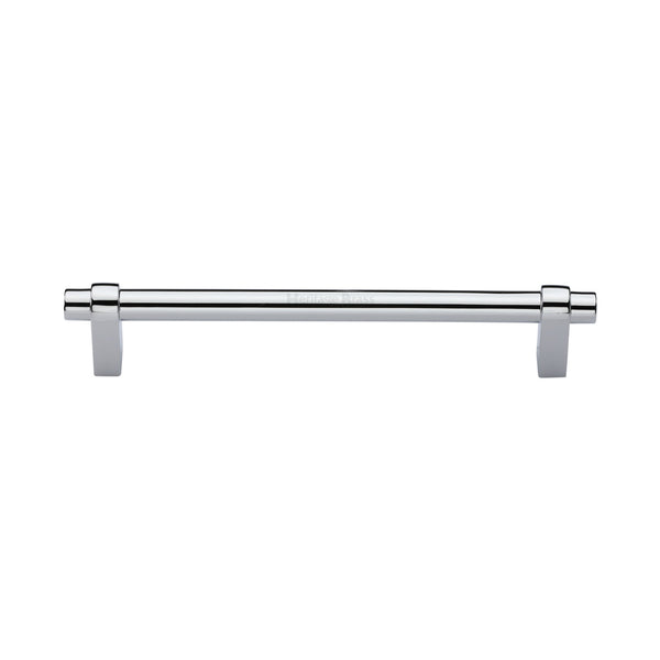 Heritage Brass Cabinet Pull Industrial Design 160mm CTC Polished Chrome Finish - C2480 160-PC - Choice Handles