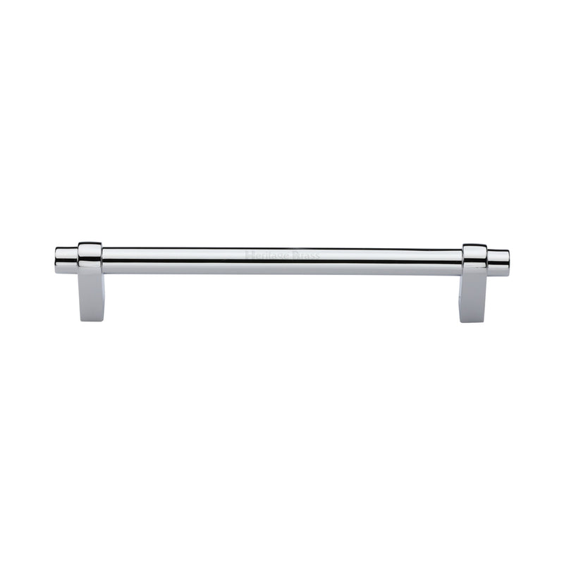 Heritage Brass Cabinet Pull Industrial Design 160mm CTC Polished Chrome Finish - C2480 160-PC - Choice Handles