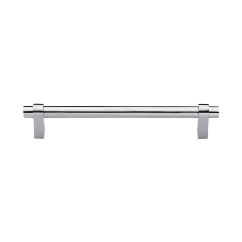 Heritage Brass Cabinet Pull Industrial Design 160mm CTC Satin Chrome Finish - C2480 160-SC - Choice Handles