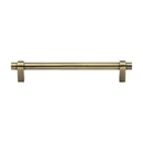 Heritage Brass Cabinet Pull Industrial Design 192mm CTC Antique Brass Finish - C2480 192-AT - Choice Handles