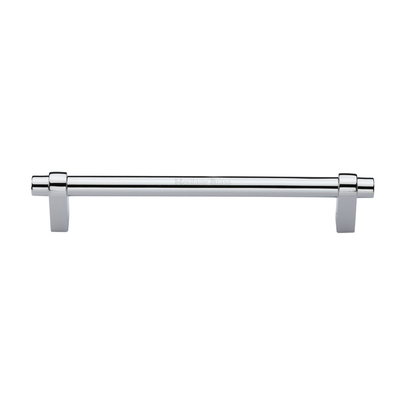 Heritage Brass Cabinet Pull Industrial Design 192mm CTC Polished Chrome Finish - C2480 192-PC - Choice Handles