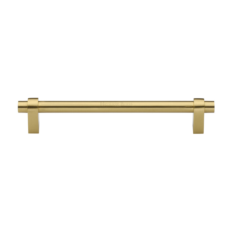 Heritage Brass Cabinet Pull Industrial Design 192mm CTC Satin Brass Finish - C2480 192-SB - Choice Handles