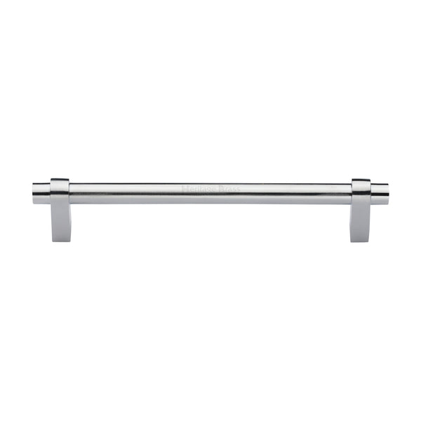 Heritage Brass Cabinet Pull Industrial Design 192mm CTC Satin Chrome Finish - C2480 192-SC - Choice Handles
