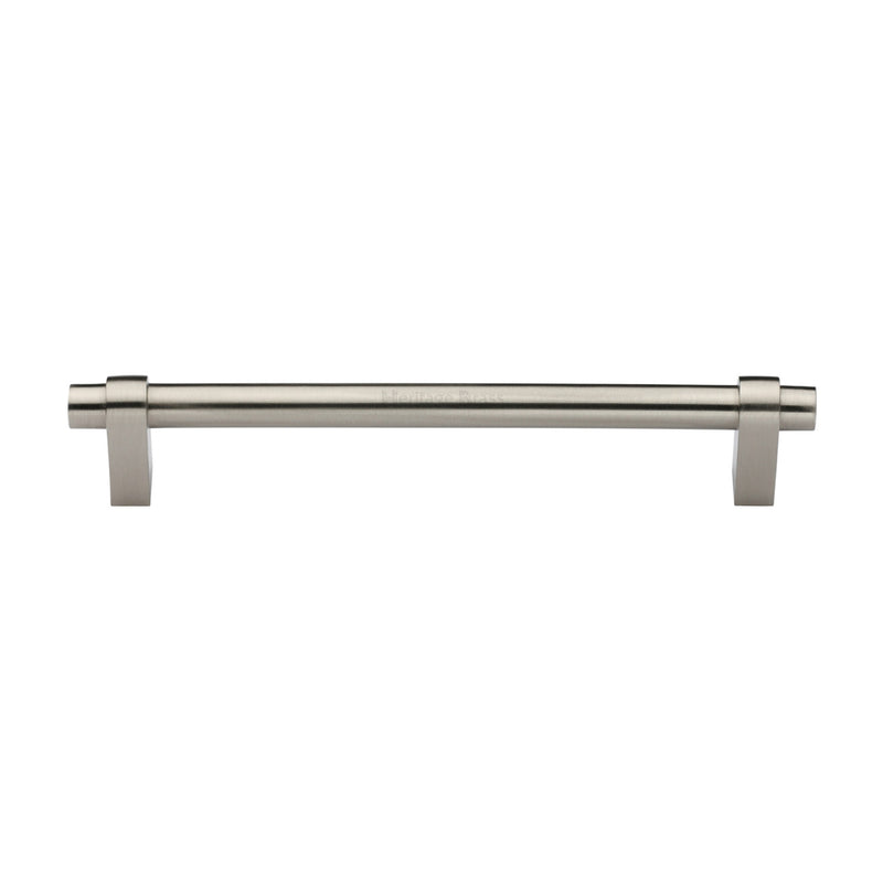 Heritage Brass Cabinet Pull Industrial Design 192mm CTC Satin Nickel Finish - C2480 192-SN - Choice Handles