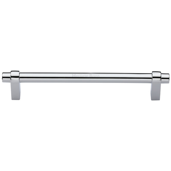 Heritage Brass Cabinet Pull Industrial Design 256mm CTC Polished Chrome Finish - C2480 256-PC - Choice Handles