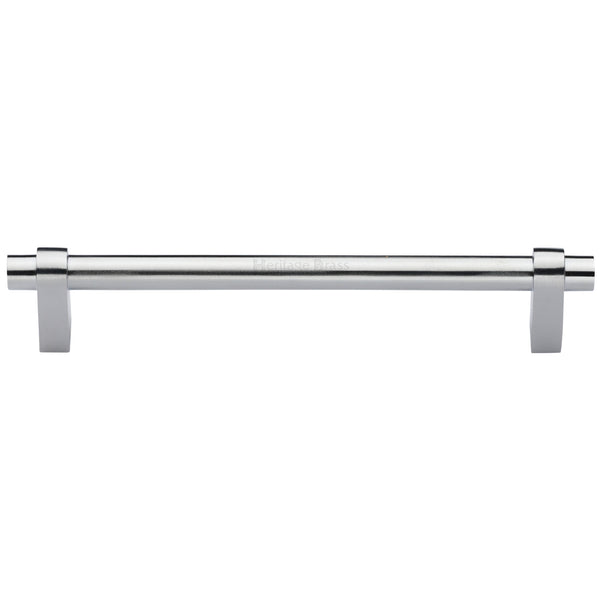 Heritage Brass Cabinet Pull Industrial Design 256mm CTC Satin Chrome Finish - C2480 256-SC - Choice Handles