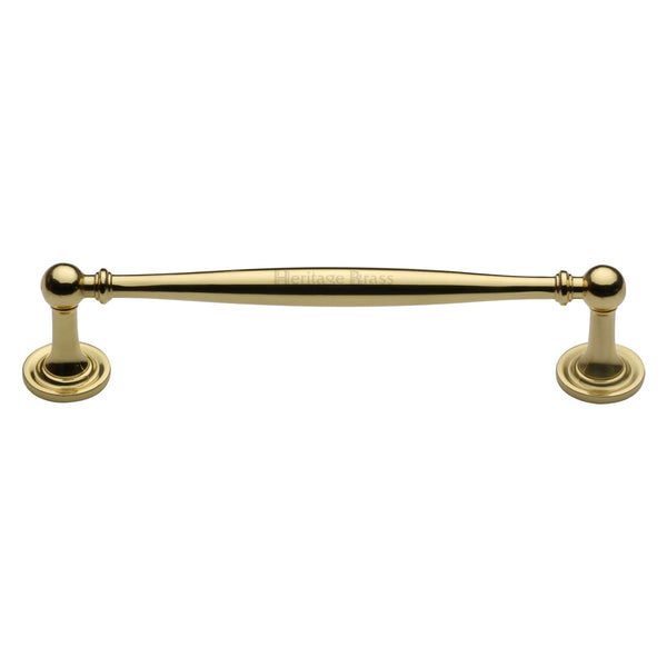 Heritage Brass Cabinet Pull Colonial Design 152mm CTC Polished Brass Finish - C2533 152-PB - Choice Handles