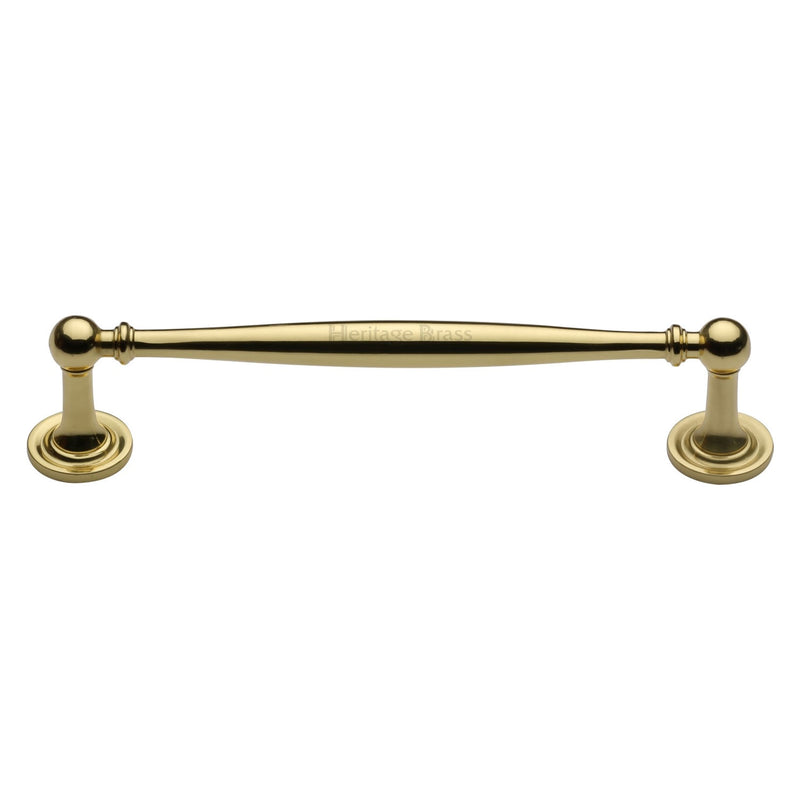 Heritage Brass Cabinet Pull Colonial Design 152mm CTC Polished Brass Finish - C2533 152-PB - Choice Handles
