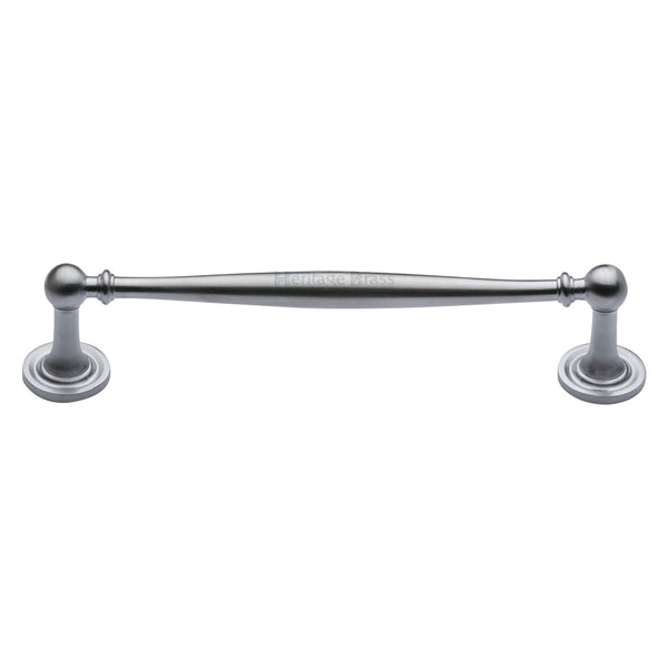 Heritage Brass Cabinet Pull Colonial Design 152mm CTC Satin Chrome Finish - C2533 152-SC - Choice Handles
