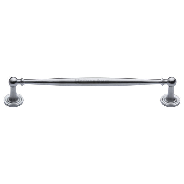 Heritage Brass Cabinet Pull Colonial Design 203mm CTC Satin Chrome Finish - C2533 203-SC - Choice Handles