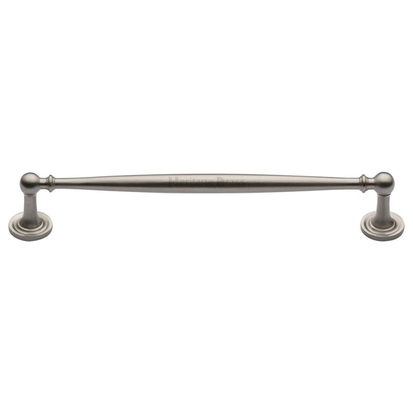 Heritage Brass Cabinet Pull Colonial Design 203mm CTC Satin Nickel Finish - C2533 203-SN