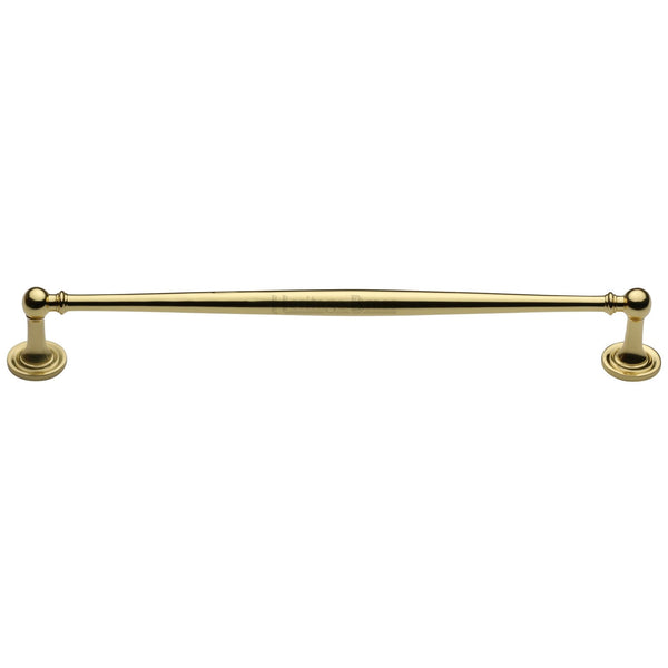 Heritage Brass Cabinet Pull Colonial Design 254mm CTC Polished Brass Finish
 - C2533 254-PB - Choice Handles