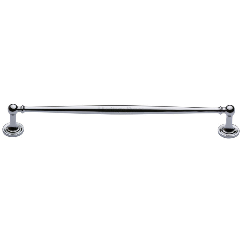 Heritage Brass Cabinet Pull Colonial Design 254mm CTC Polished Chrome Finish
 - C2533 254-PC - Choice Handles