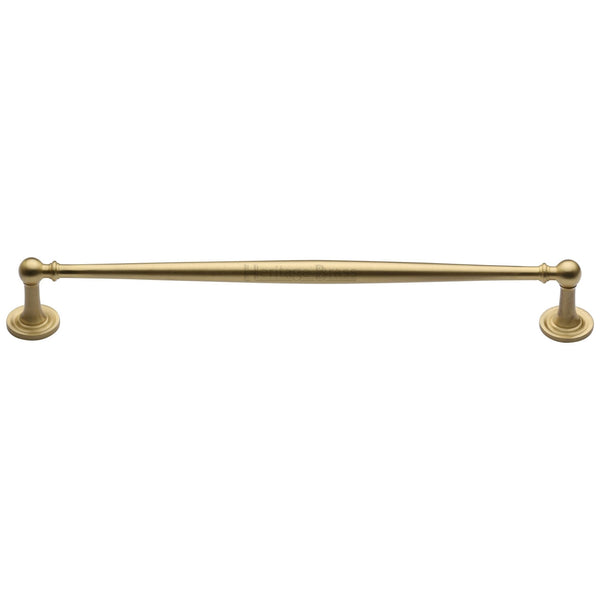 Heritage Brass Cabinet Pull Colonial Design 254mm CTC Satin Brass Finish
 - C2533 254-SB - Choice Handles
