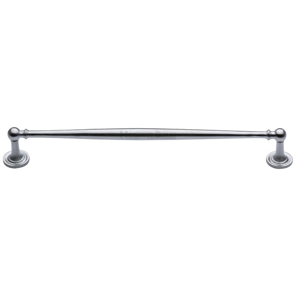 Heritage Brass Cabinet Pull Colonial Design 254mm CTC Satin Chrome Finish
 - C2533 254-SC - Choice Handles