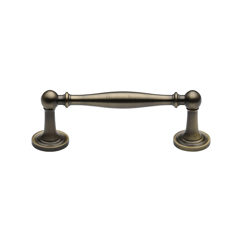 Heritage Brass Cabinet Pull Colonial Design 96mm CTC Antique Finish - C2533 96-AT - Choice Handles