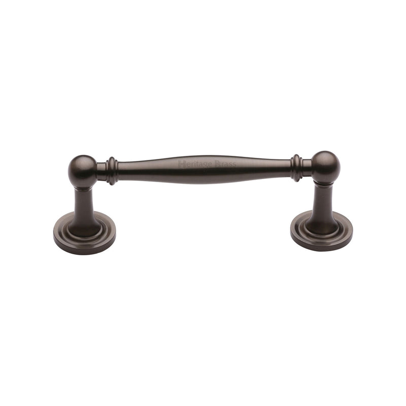Heritage Brass Cabinet Pull Colonial Design 96mm CTC Matt Bronze Finish - C2533 96-MB - Choice Handles