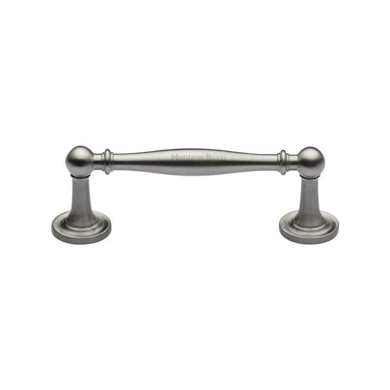 Heritage Brass Cabinet Pull Colonial Design 96mm CTC Satin Nickel Finish - C2533 96-SN - Choice Handles