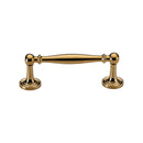 Heritage Brass Cabinet Pull Colonial Design 96mm CTC Unlacquered Brass Finish - C2533 96-ULB