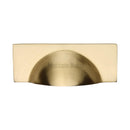Heritage Brass Drawer Pull 57mm CTC Satin Brass Finish - C2764-SB - Choice Handles
