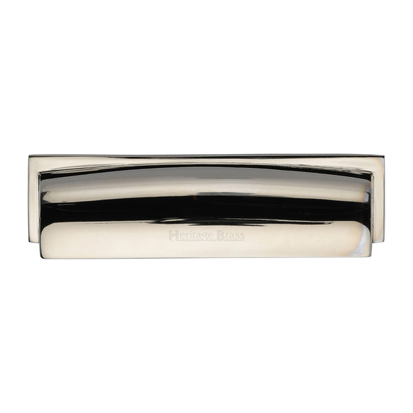 Heritage Brass Drawer Pull Shropshire Design 152mm CTC Polished Nickel Finish - C2765 152-PNF - Choice Handles