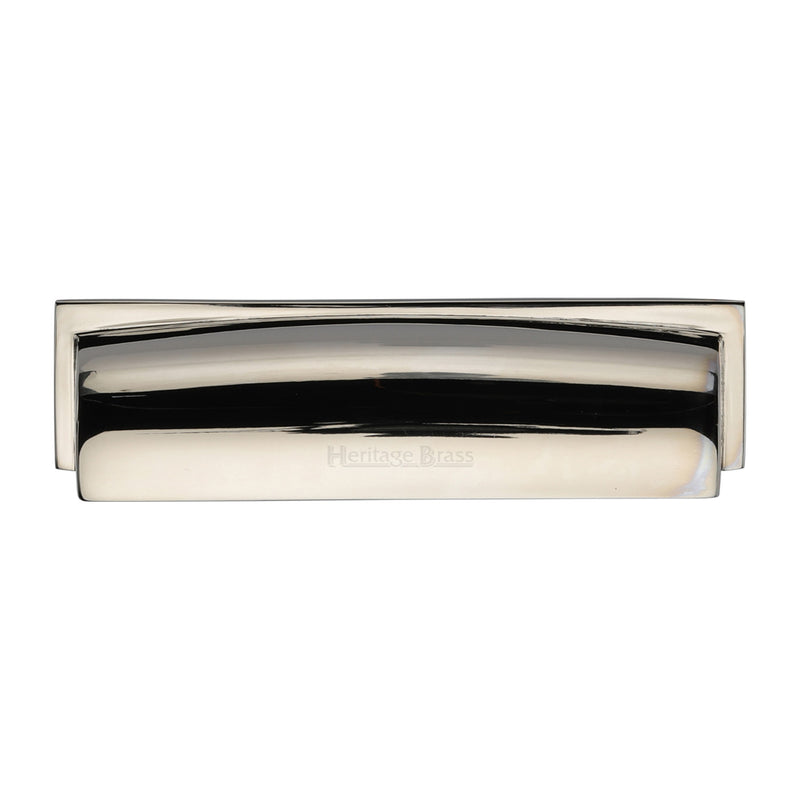Heritage Brass Drawer Pull Shropshire Design 152mm CTC Polished Nickel Finish - C2765 152-PNF - Choice Handles