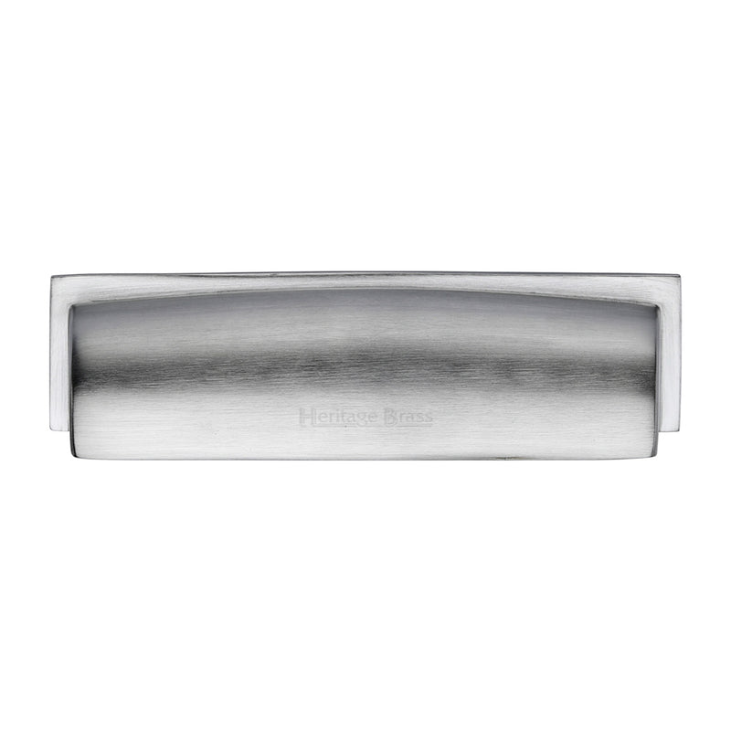 Heritage Brass Drawer Pull Shropshire Design 152mm CTC Satin Chrome Finish - C2765 152-SC - Choice Handles