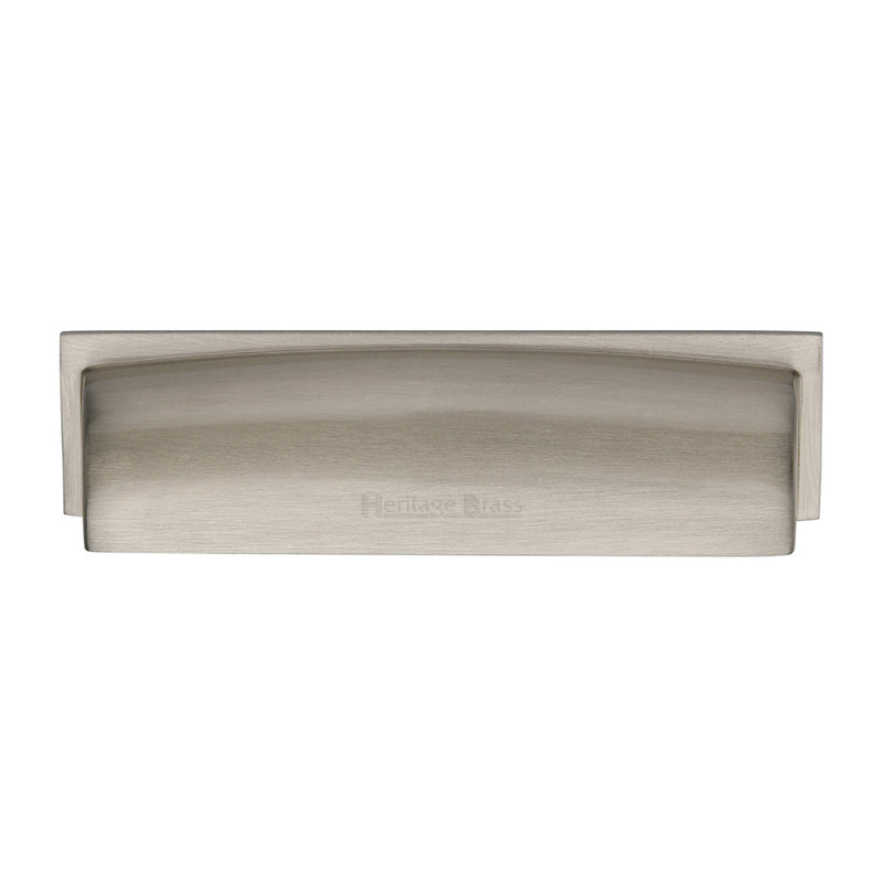 Heritage Brass Drawer Pull Shropshire Design 152mm CTC Satin Nickel Finish - C2765 152-SN - Choice Handles