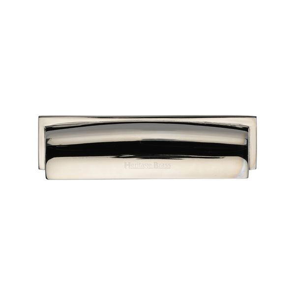 Heritage Brass Drawer Pull Shropshire Design 76/96mm CTC Polished Nickel Finish - C2765 96-PNF - Choice Handles