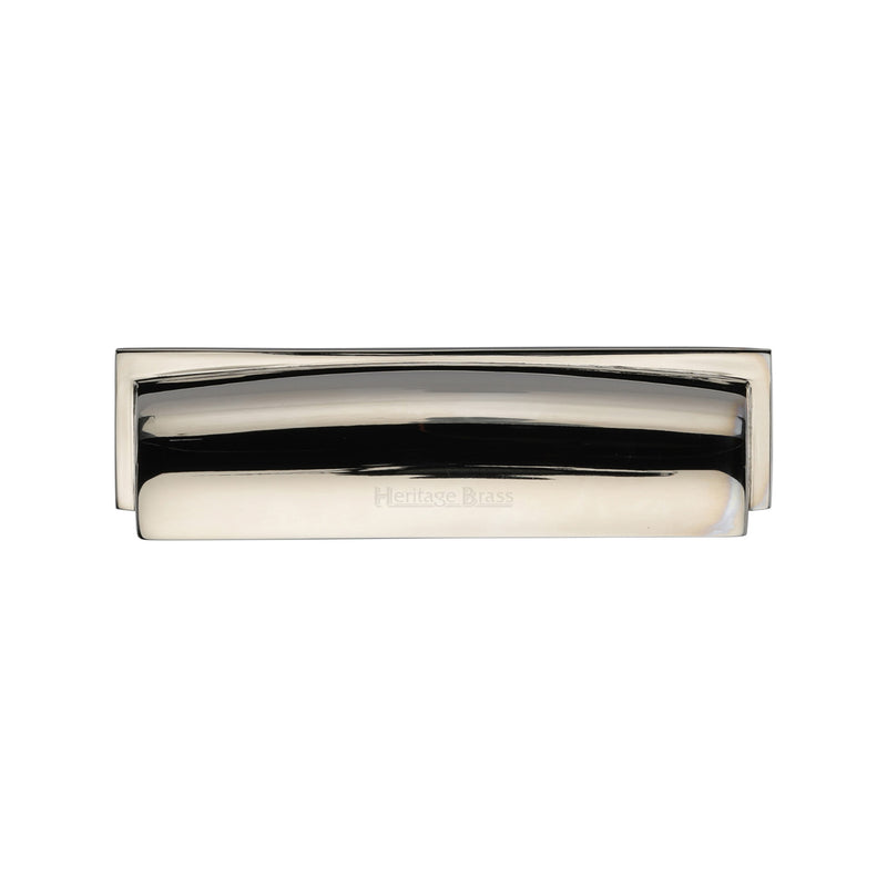 Heritage Brass Drawer Pull Shropshire Design 76/96mm CTC Polished Nickel Finish - C2765 96-PNF - Choice Handles
