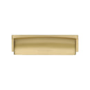 Heritage Brass Drawer Pull Shropshire Design 76/96mm CTC Satin Brass Finish - C2765 96-SB - Choice Handles