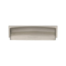 Heritage Brass Drawer Pull Shropshire Design 76/96mm CTC Satin Nickel Finish - C2765 96-SN - Choice Handles