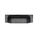 Heritage Brass Drawer Pull Military Design 96mm CTC Matt Black Finish - C2766 96-BKMT - Choice Handles