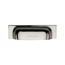 Heritage Brass Drawer Pull 96mm CTC Polished Nickel Finish - C2766 96-PNF - Choice Handles