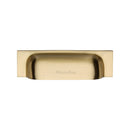 Heritage Brass Drawer Pull 96mm CTC Satin Brass Finish - C2766 96-SB - Choice Handles