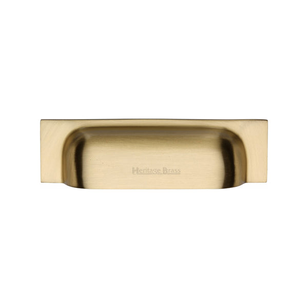 Heritage Brass Drawer Pull 96mm CTC Satin Brass Finish - C2766 96-SB - Choice Handles