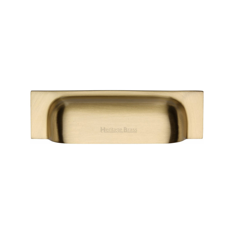 Heritage Brass Drawer Pull 96mm CTC Satin Brass Finish - C2766 96-SB - Choice Handles