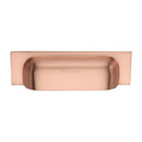 Heritage Brass Drawer Pull 96mm CTC Satin Rose Gold Finish - C2766 96-SRG - Choice Handles