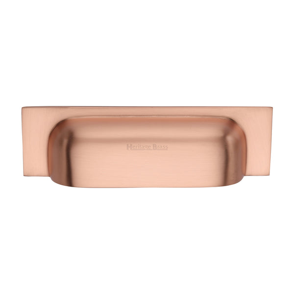 Heritage Brass Drawer Pull 96mm CTC Satin Rose Gold Finish - C2766 96-SRG - Choice Handles
