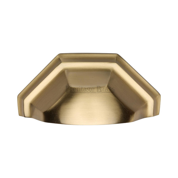 Heritage Brass Drawer Pull 89mm CTC Satin Brass Finish - C2768-SB - Choice Handles