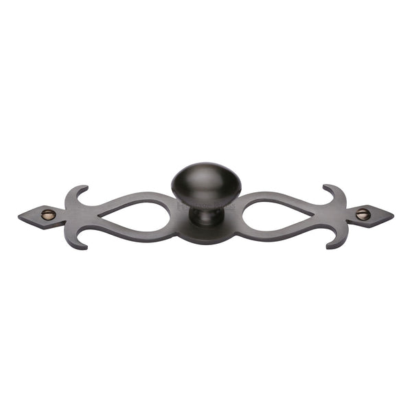 Heritage Brass Cabinet Knob Oval/Backplate Design 32mm Matt Bronze finish
 - C3072 32-MB - Choice Handles