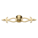 Heritage Brass Cabinet Knob Oval/Backplate Design 32mm Satin Brass finish
 - C3072 32-SB - Choice Handles