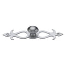 Heritage Brass Cabinet Knob Oval/Backplate Design 32mm Satin Chrome finish
 - C3072 32-SC - Choice Handles