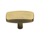Heritage Brass Cabinet Knob Rectangular Design 41mm Antique Brass finish - C3384 41-AT - Choice Handles