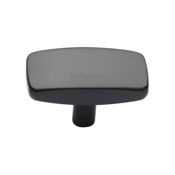 Heritage Brass Cabinet Knob Rectangular Design 41mm Matt Bronze finish - C3384 41-MB - Choice Handles