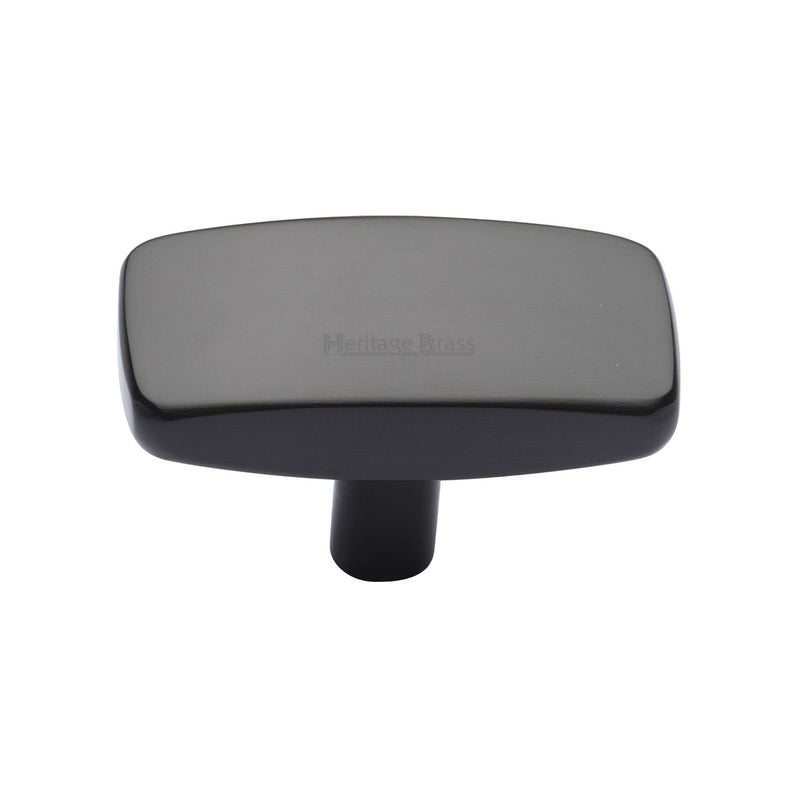 Heritage Brass Cabinet Knob Rectangular Design 41mm Matt Bronze finish - C3384 41-MB - Choice Handles